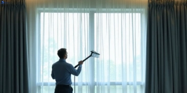 Commercial drapes cleaning service lota hotels offices